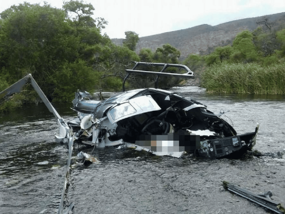 Comenzaron las pericias sobre los restos del helicóptero de Jorge Brito