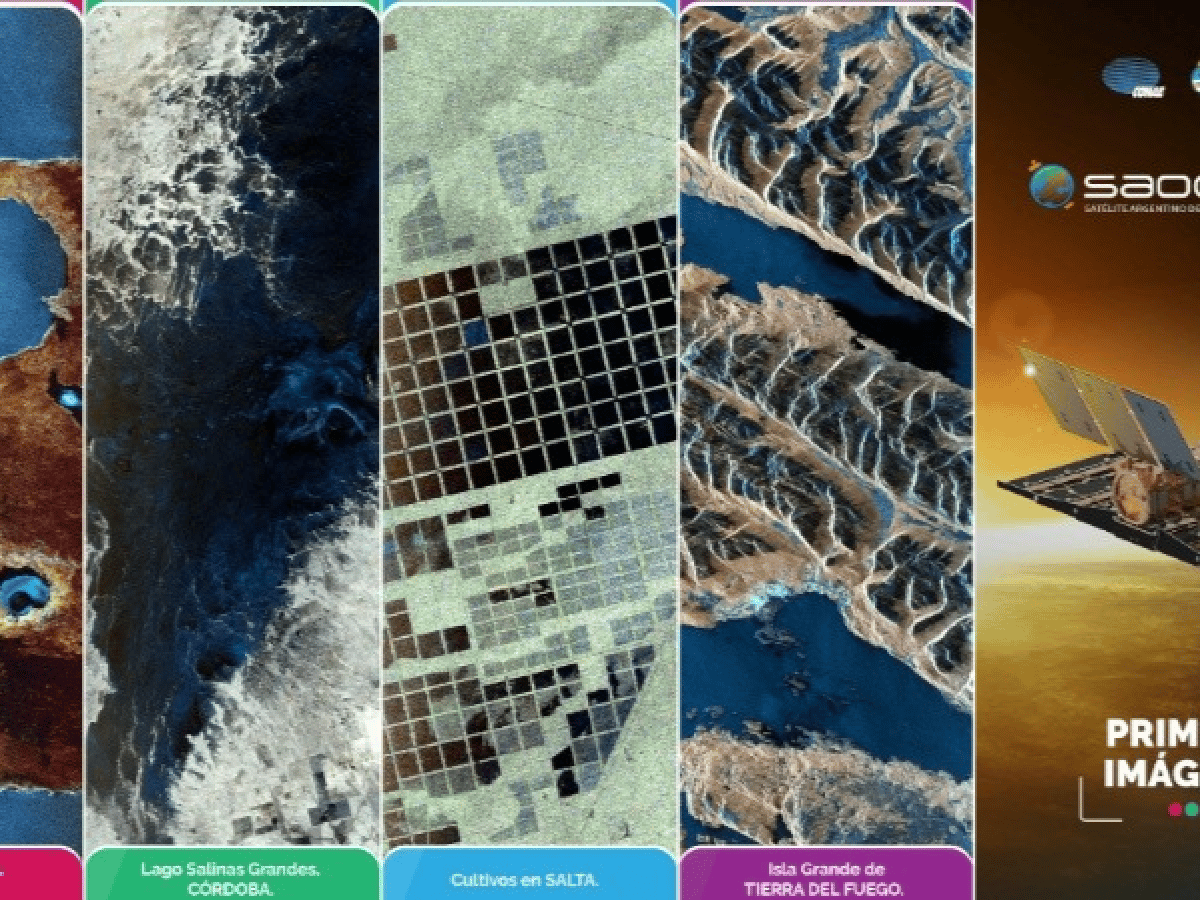 Difunden las primeras imágenes tomadas por el satélite argentino Saocom 1B