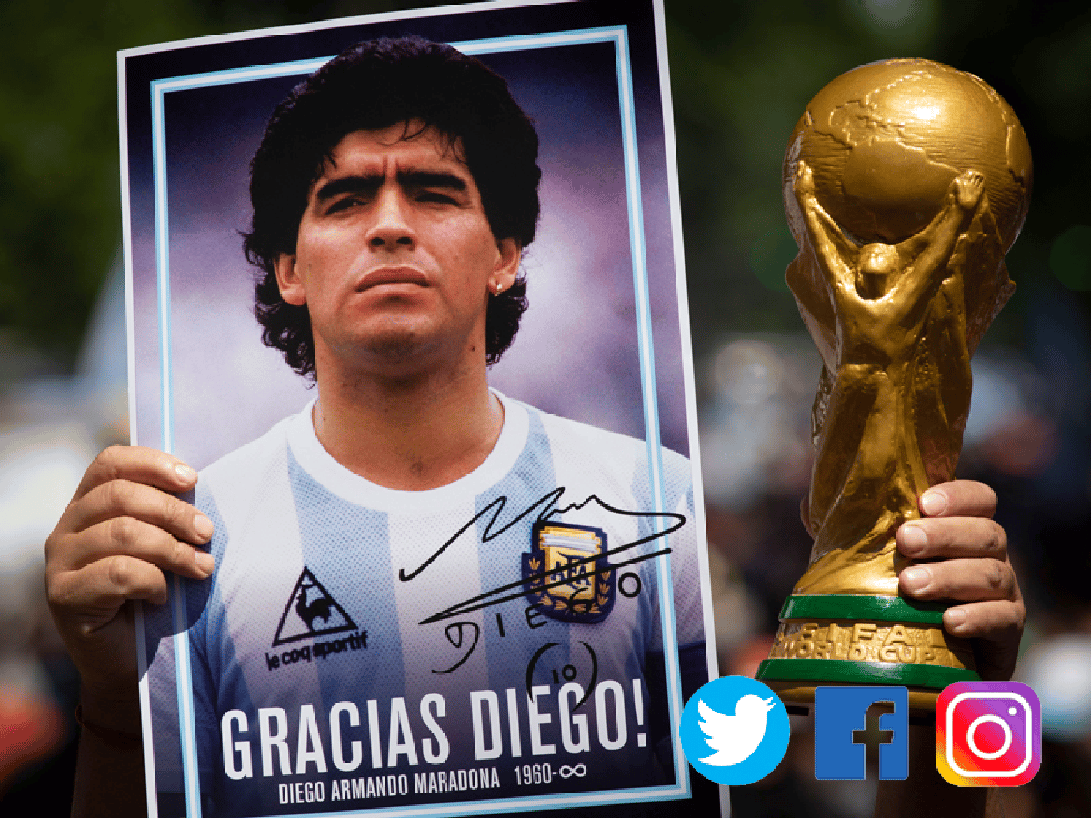 El impacto que generó la muerte de Maradona en las redes