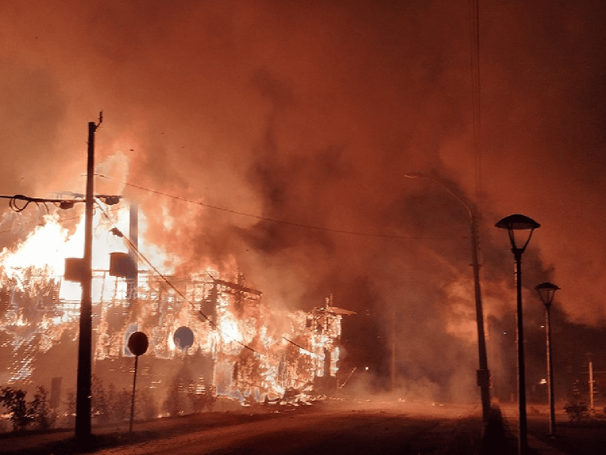 Edificios públicos incendiados en una protesta por otro caso de gatillo fácil de Carabineros
