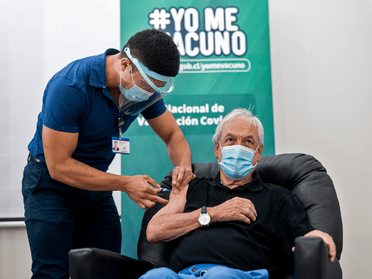Chile: Piñera se vacunó contra el coronavirus