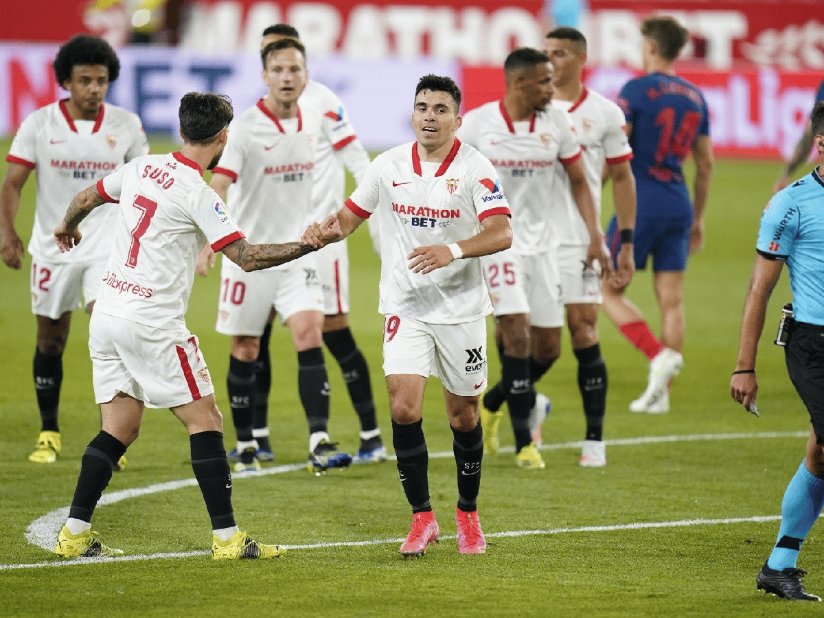 Sevilla, con gol de Acuña, le ganó al puntero