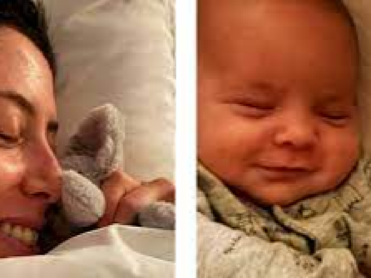"Ya sonríe como vos": Sarkany presentó en redes a su nieto a un mes de la muerte de su hija Sofía