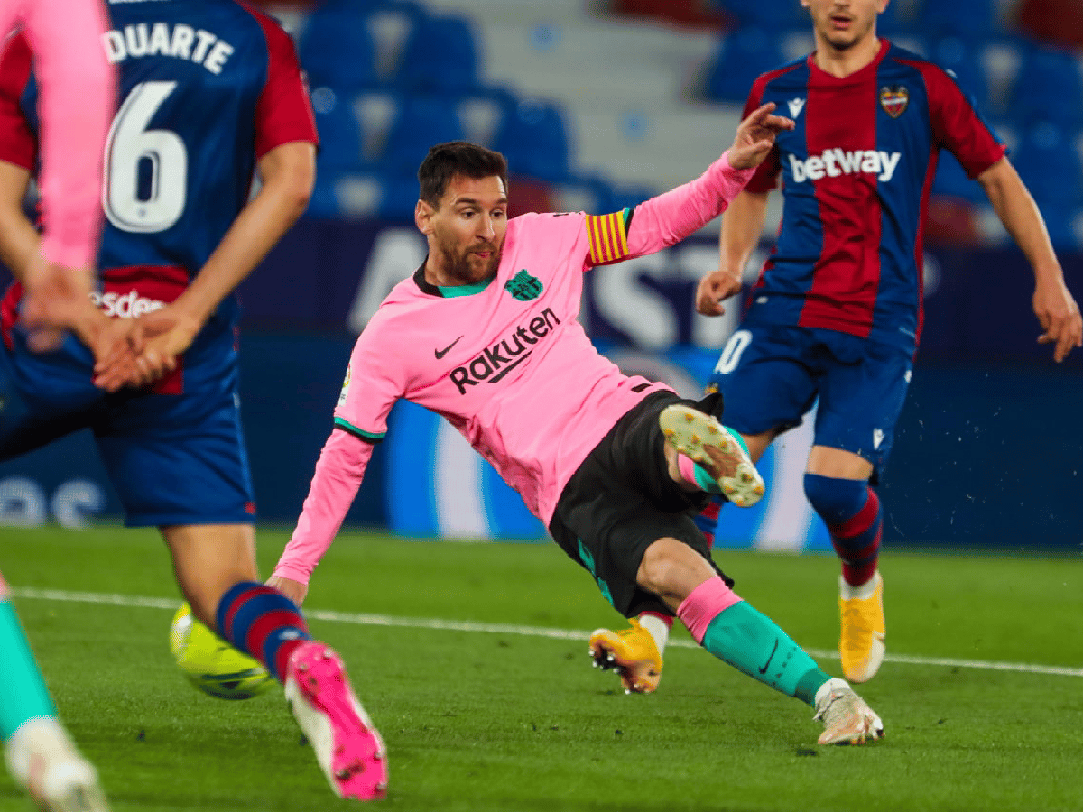 Messi hizo un gol, pero Barcelona empató con Levante