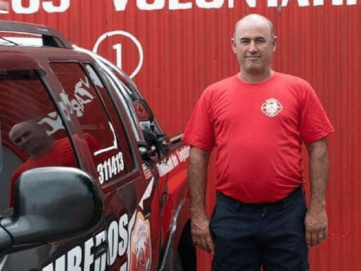 Frontera: falleció por covid el bombero voluntario José María Acosta
