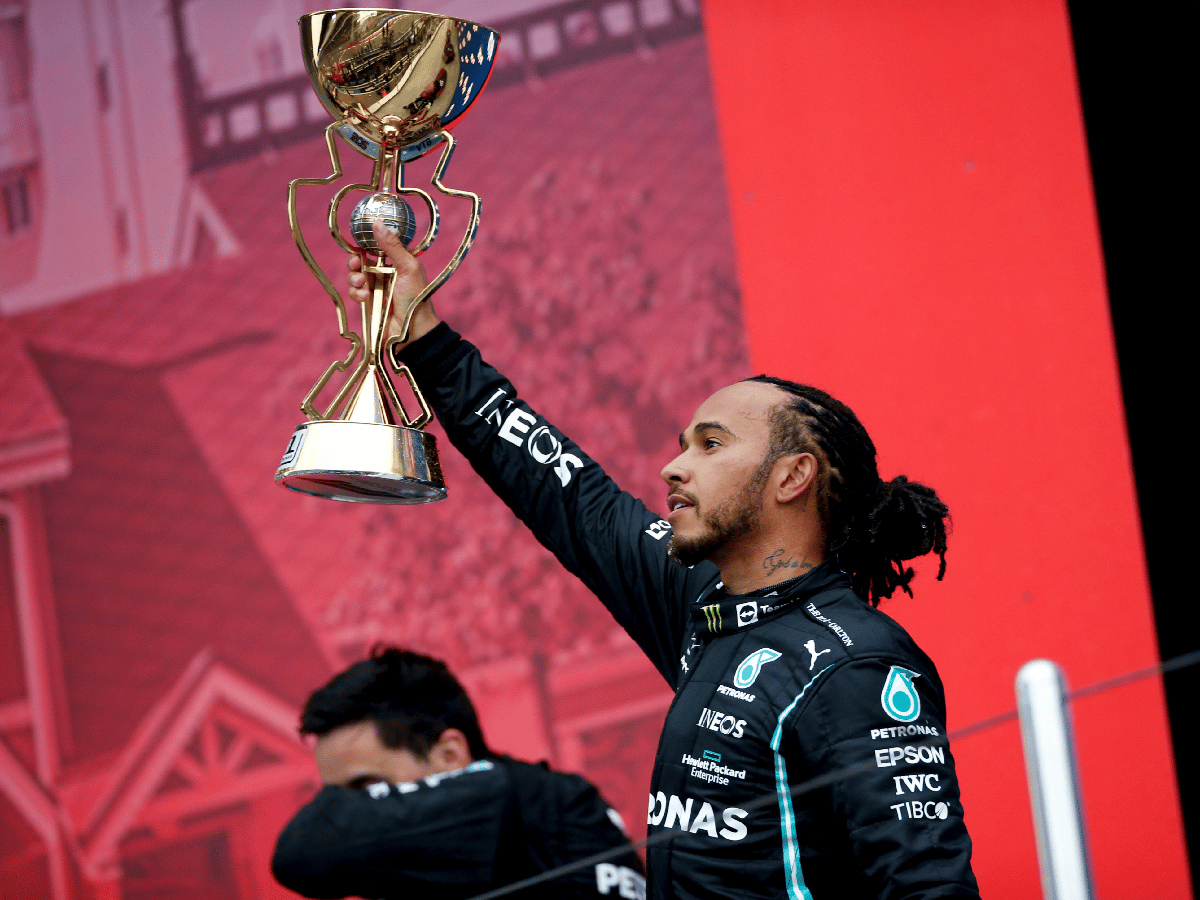Hamilton festejó en Rusia y llegó a 100 victorias en la F1 