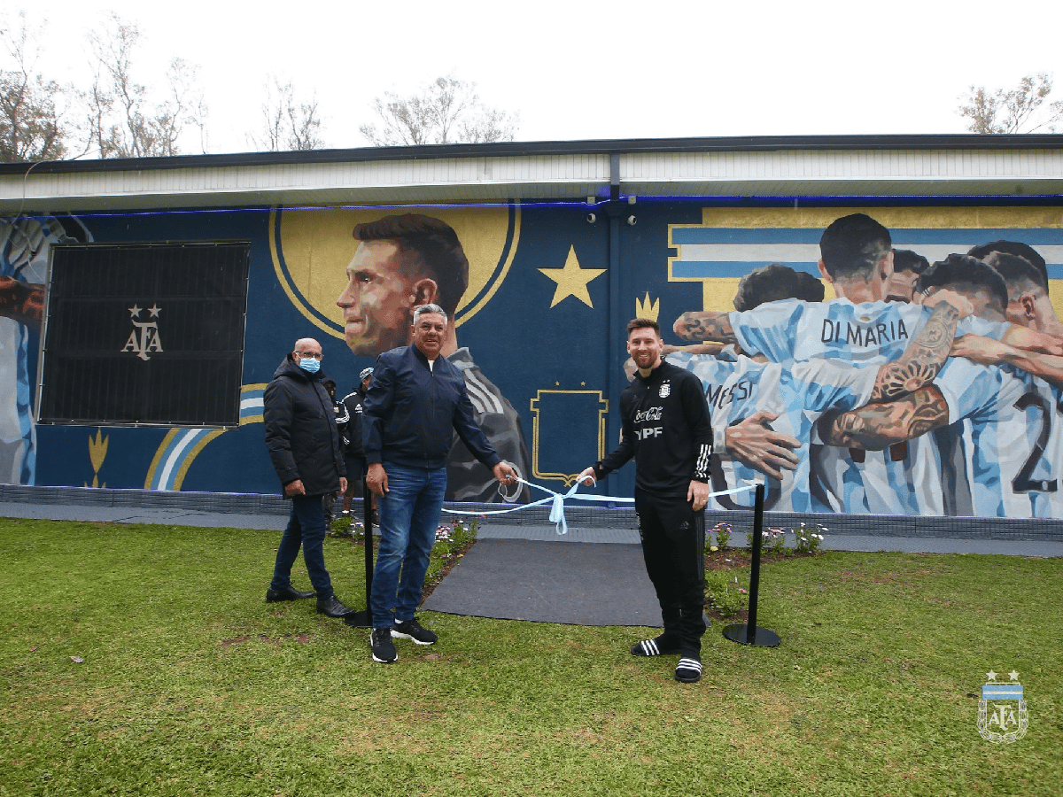 Se inauguró mural por la obtención de la Copa América