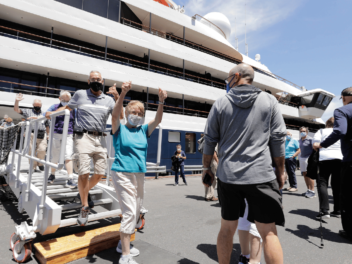 Llegó el primer crucero con turistas internacionales al país tras la cuarentena