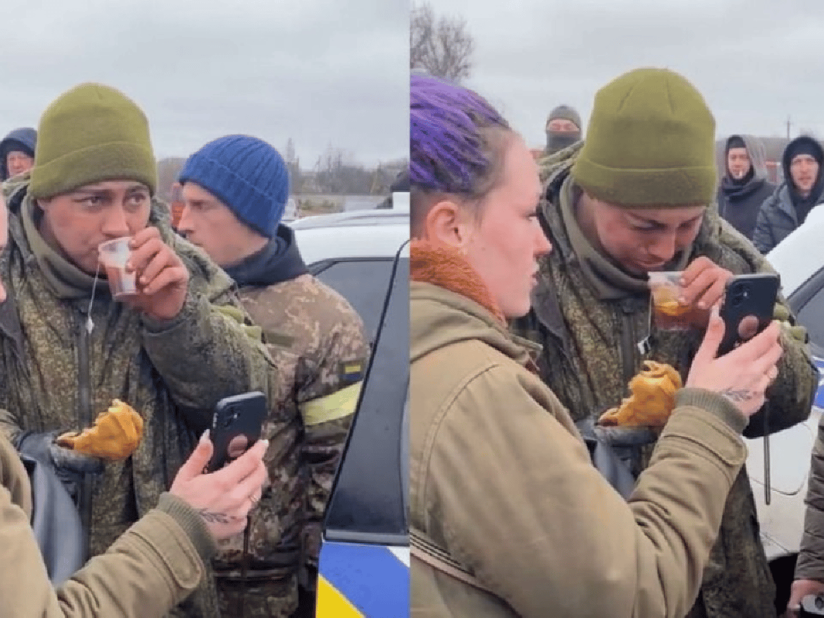 Un soldado ruso decidió desertar de la guerra y civiles ucranianos lo asistieron