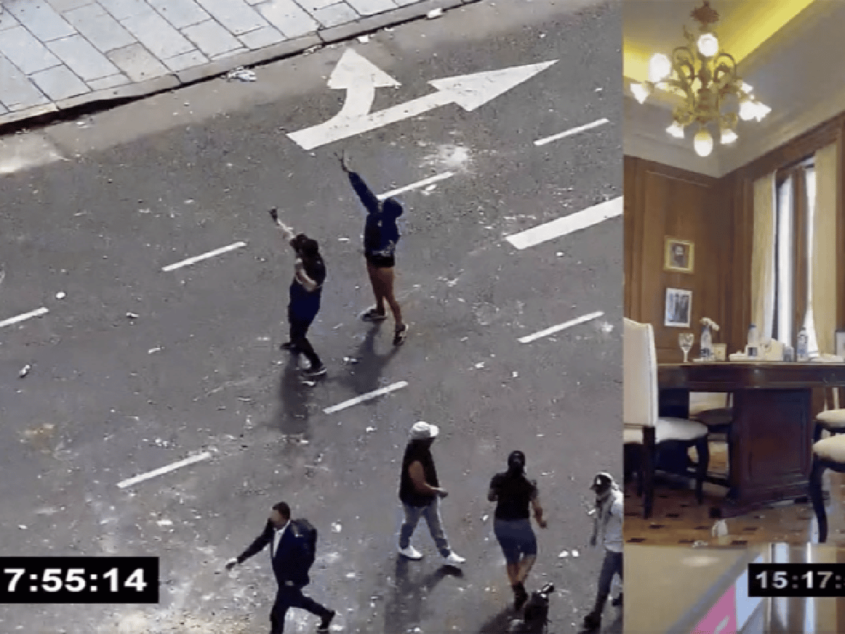Cristina Fernández difundió un video del ataque a su despacho en el Congreso