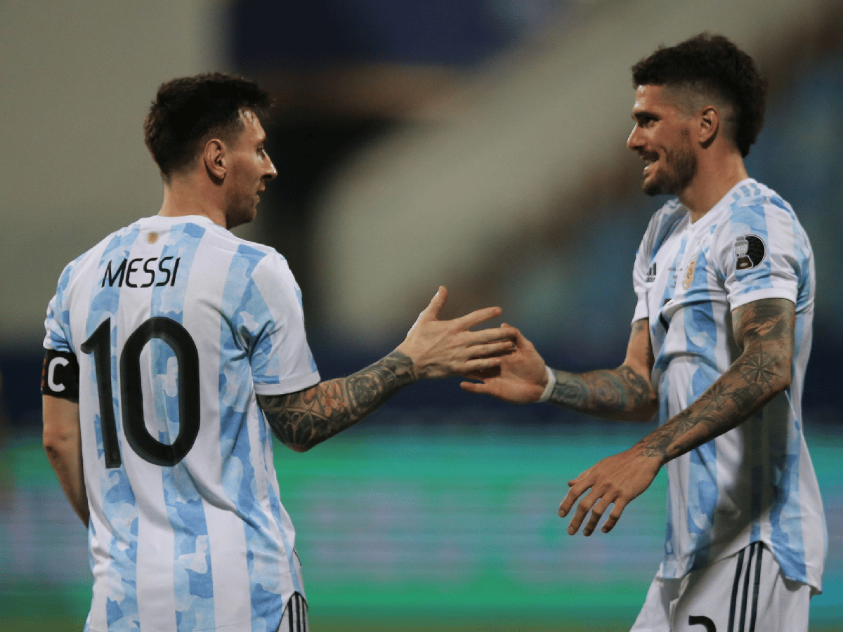 De Paul: "Messi es feliz con la selección argentina”
