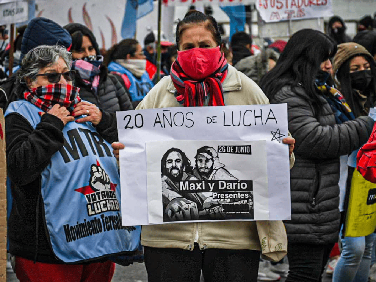 Con críticas al Gobierno, la izquierda moviliza por los 20 años de la Masacre de Avellaneda