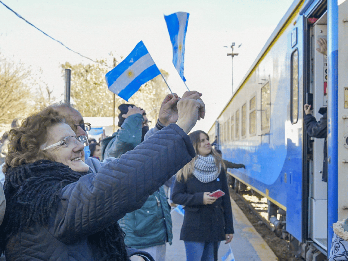 El tren en el sur provincial: alegría y nostalgia
