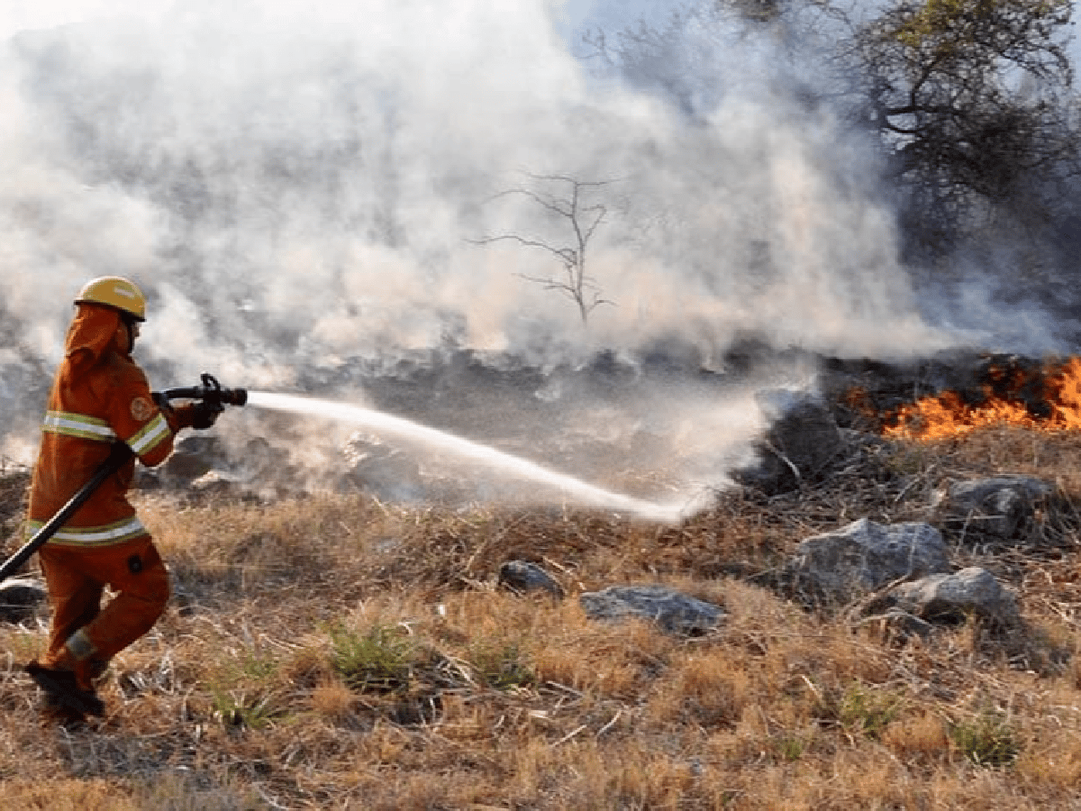 Bomberos aún combate el incendio en Panaholma
