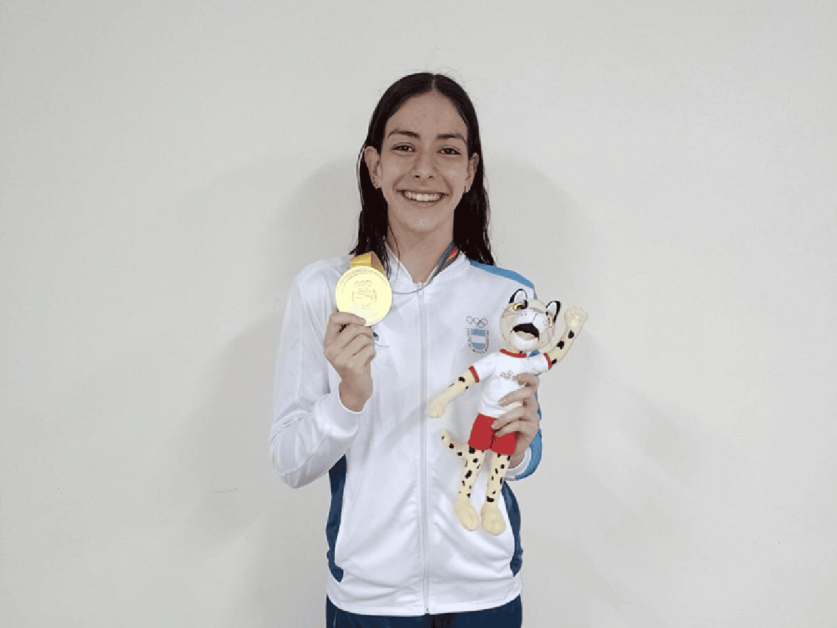 Malena ganó la medalla dorada en los Suramericanos [video]