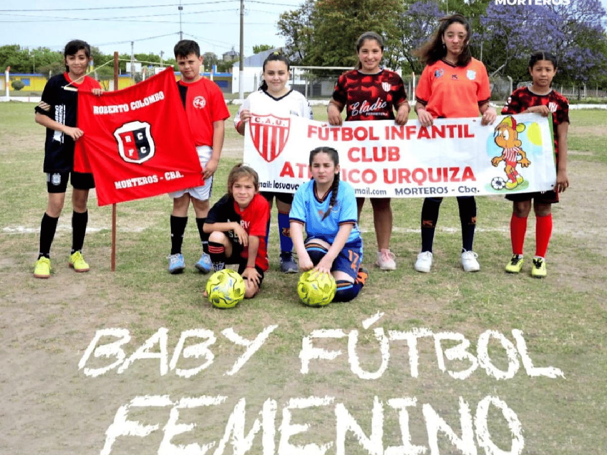 Morteros celebra el Día de la  niña jugadora de baby fútbol