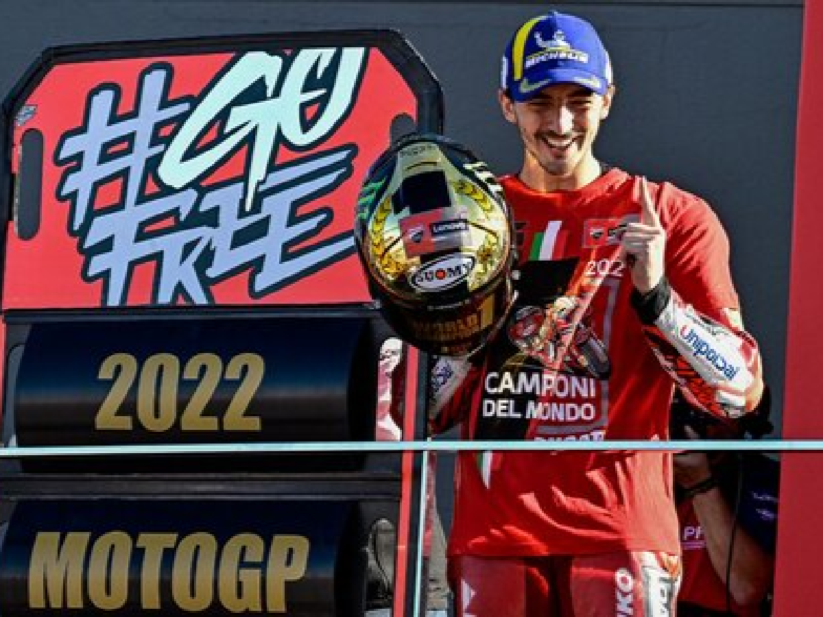 Bagnaia nuevo campeón mundial de Moto GP