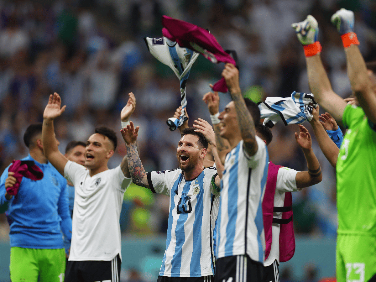 Apareció Messi y festejó Argentina