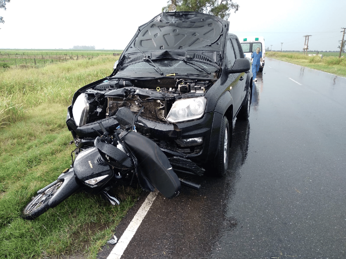 Una motociclista falleció cerca de Sacanta