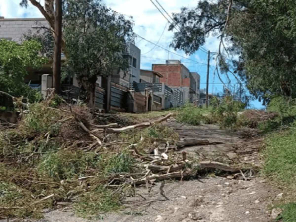 La Provincia asiste a Villa San Nicolás por los efectos de la tormenta