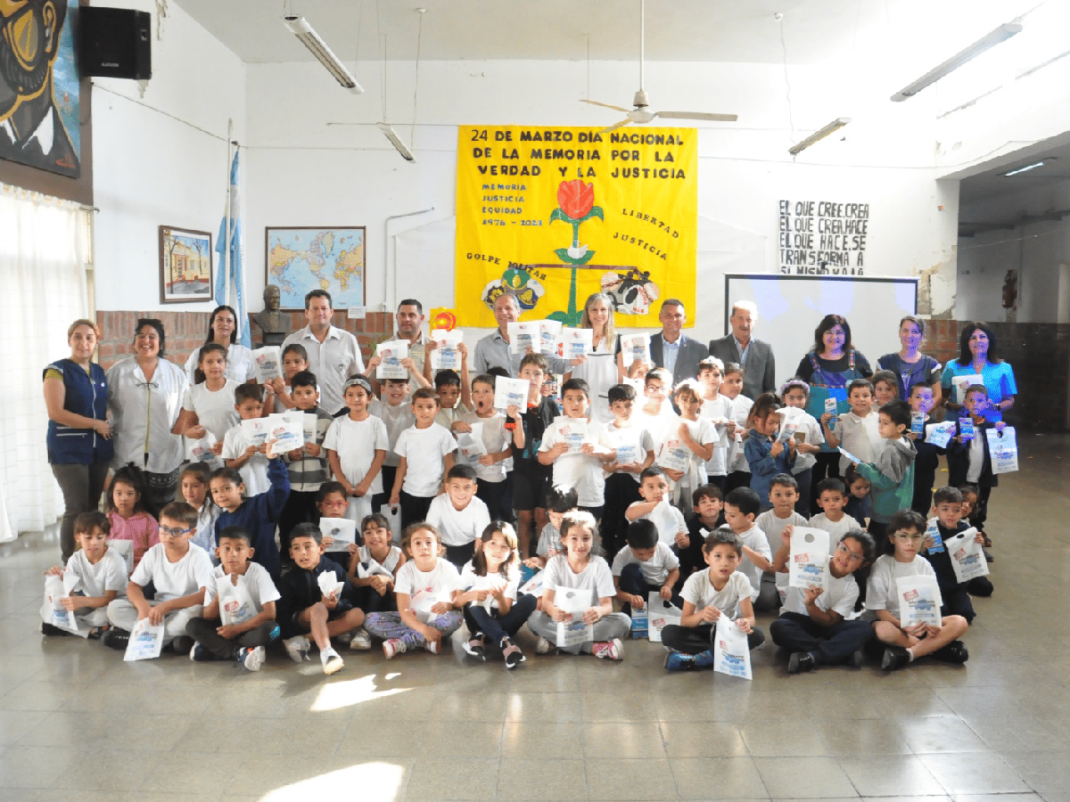 Charla de Seguridad Vial: Bernarte  visitó la escuela Hipólito Yrigoyen