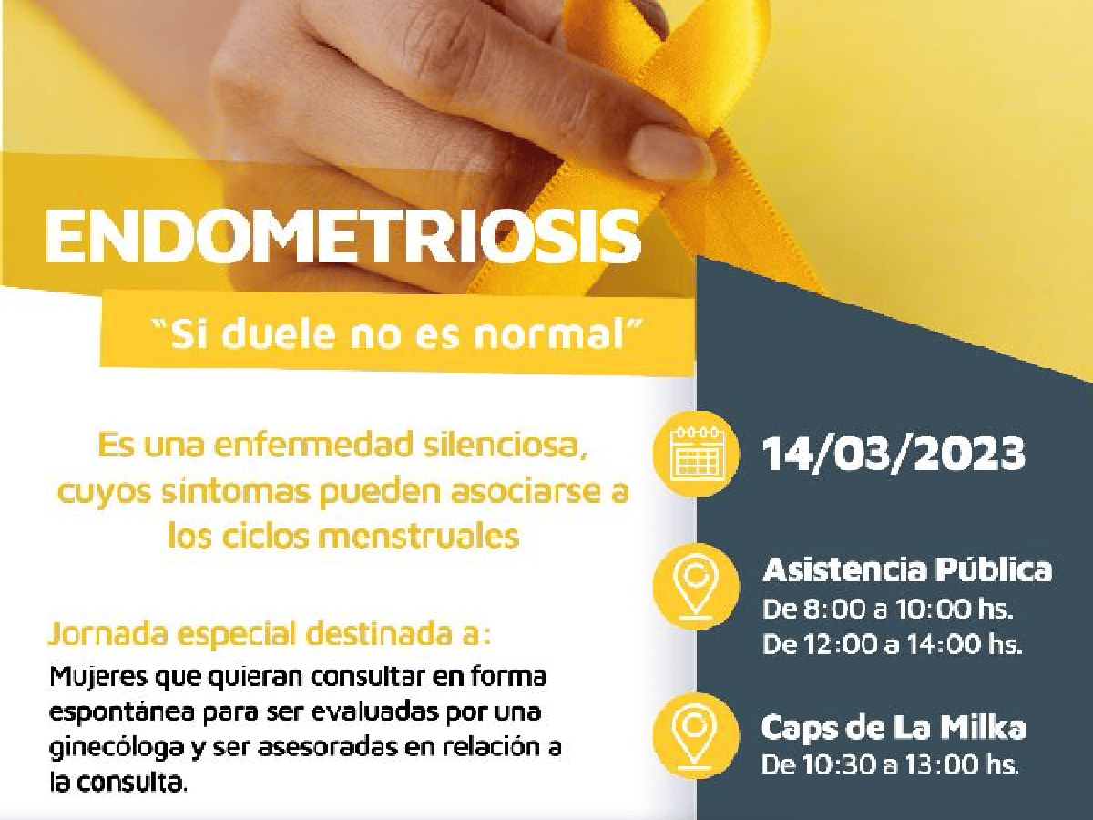 Realizarán la segunda jornada especial sobre endometriosis