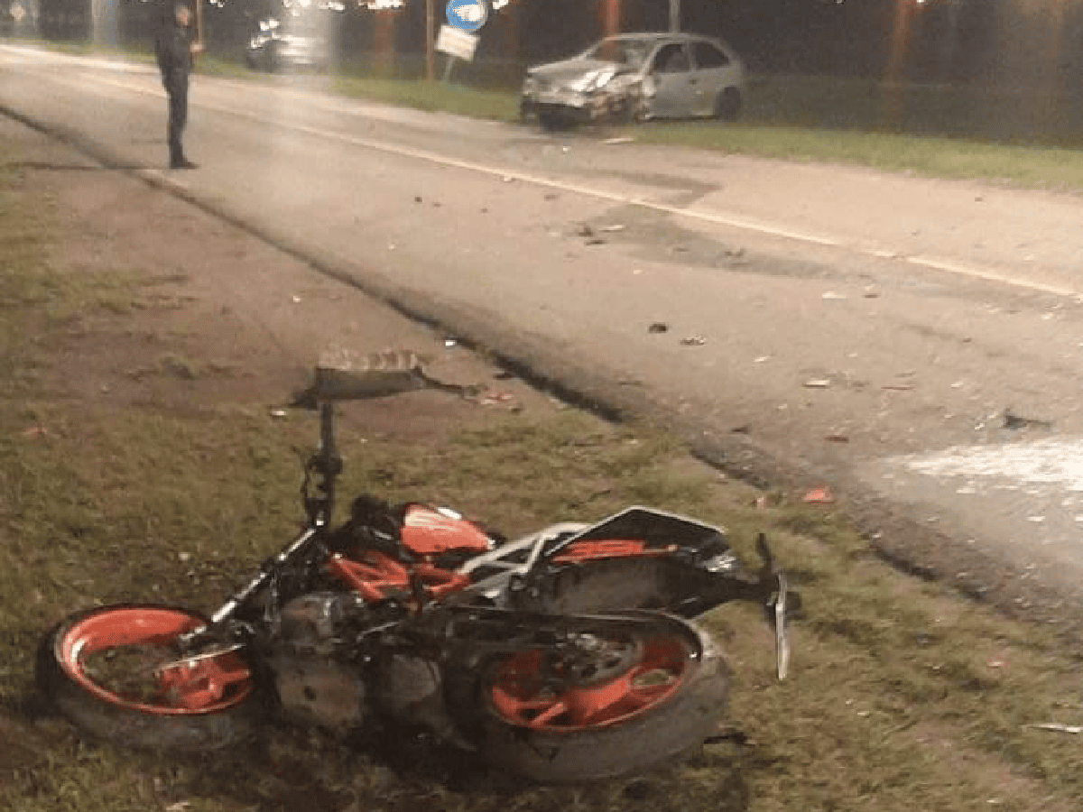 Trágico accidente en avenida Maipú: murió un motociclista 