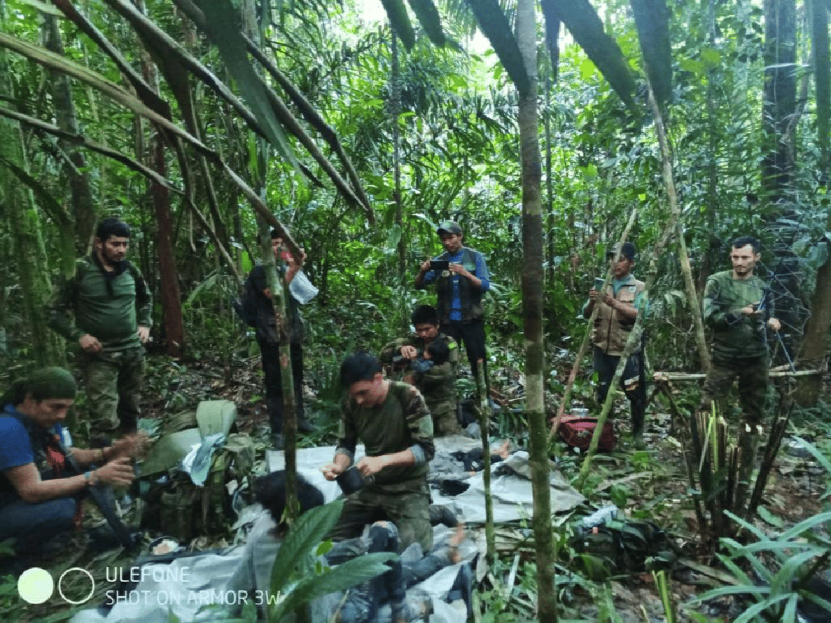 Milagro en la selva colombiana: hallaron con vida a los niños perdidos hace 40 días tras un accidente aéreo