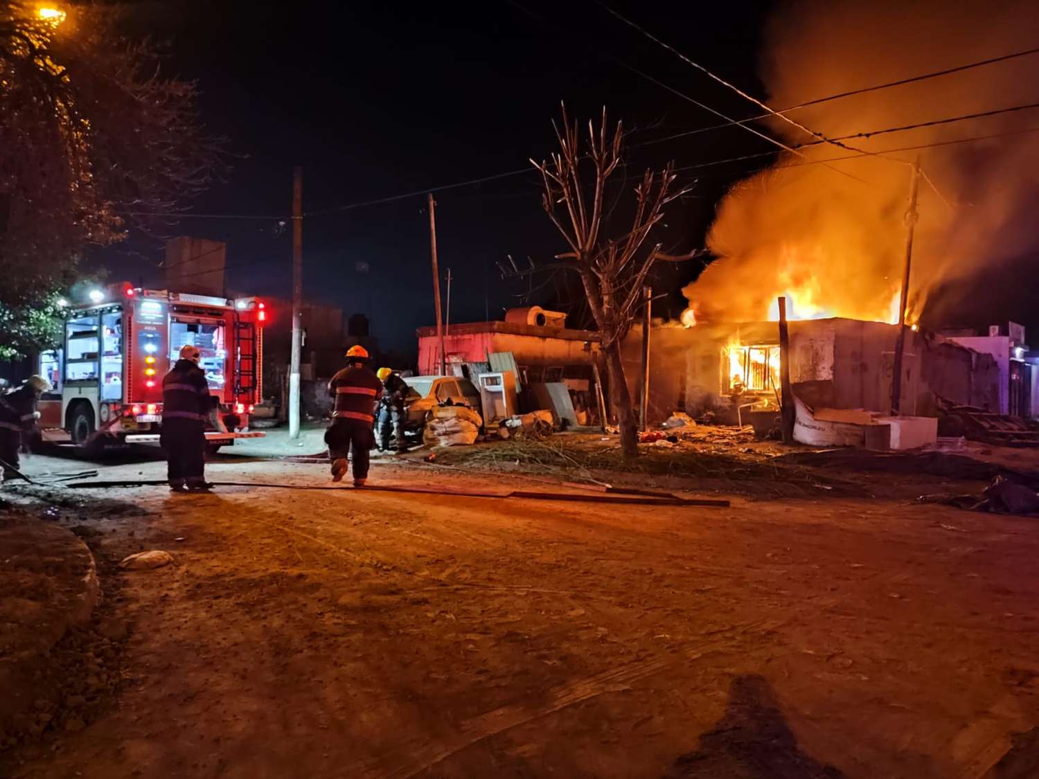 Se incendió una vivienda en La Milka