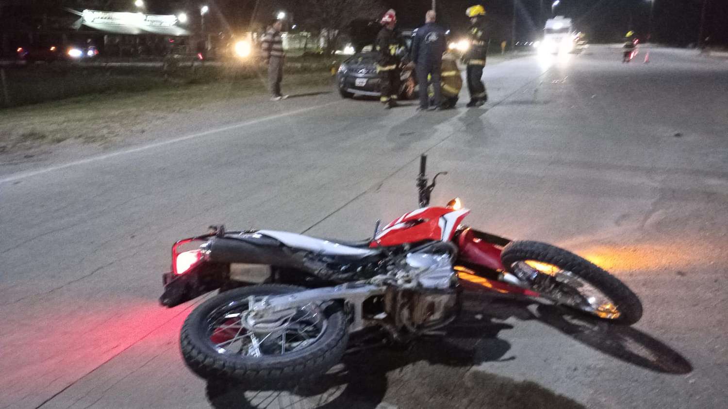 Freyre: Un Impactante Choque Deja A Un Motociclista Con Heridas Graves ...