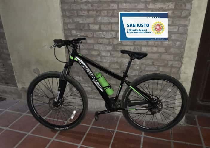 Recuperaron en barrio Sarmiento una bicicleta robada