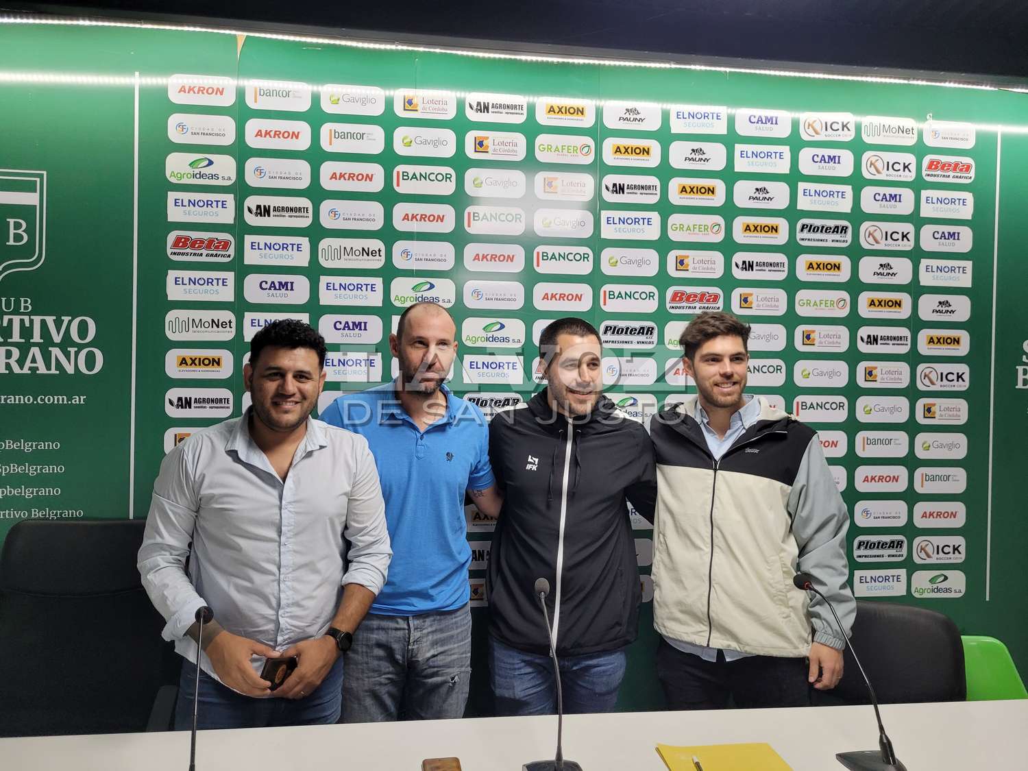 Sportivo Belgrano presentó su nuevo sponsor técnico