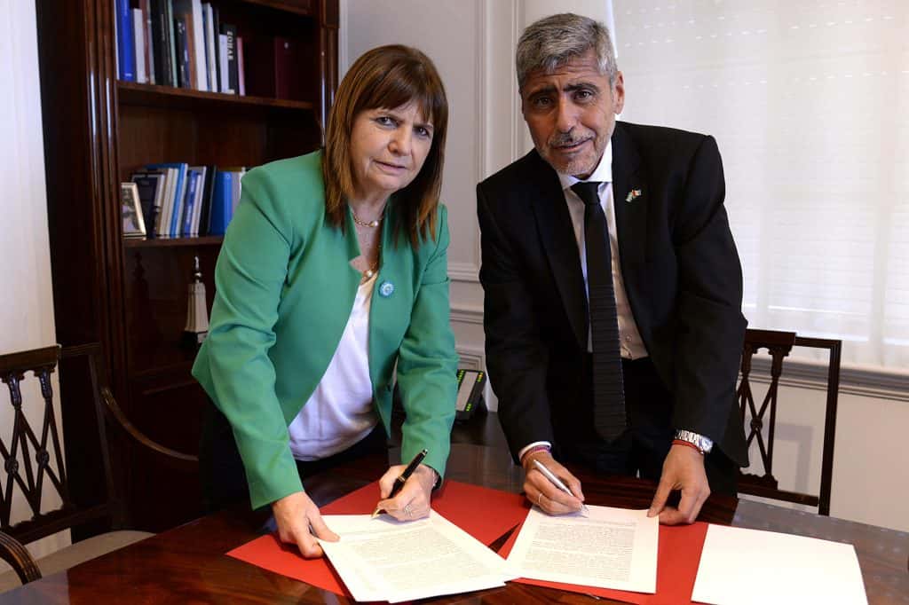 El Gobierno de Córdoba firmó un convenio de cooperación con el Ministerio de Seguridad de la Nación