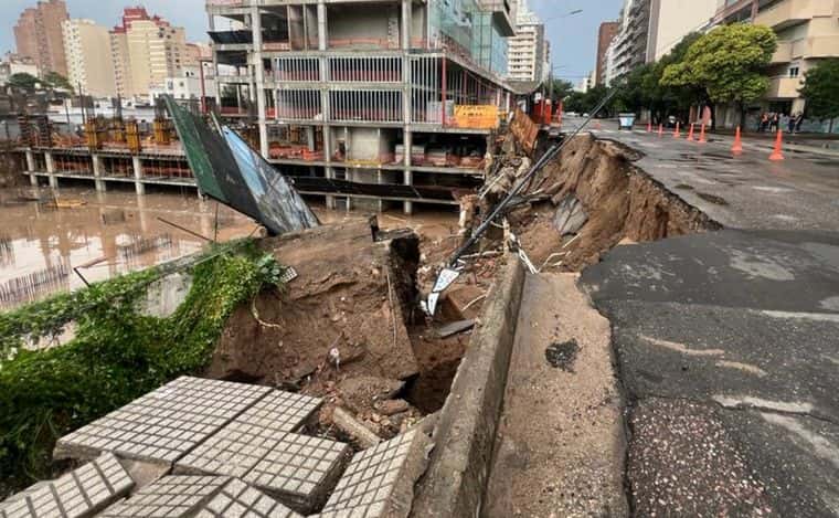 Importantes destrozos por el temporal en La Docta