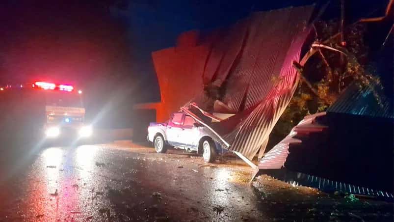 El temporal en la provincia provocó importantes daños