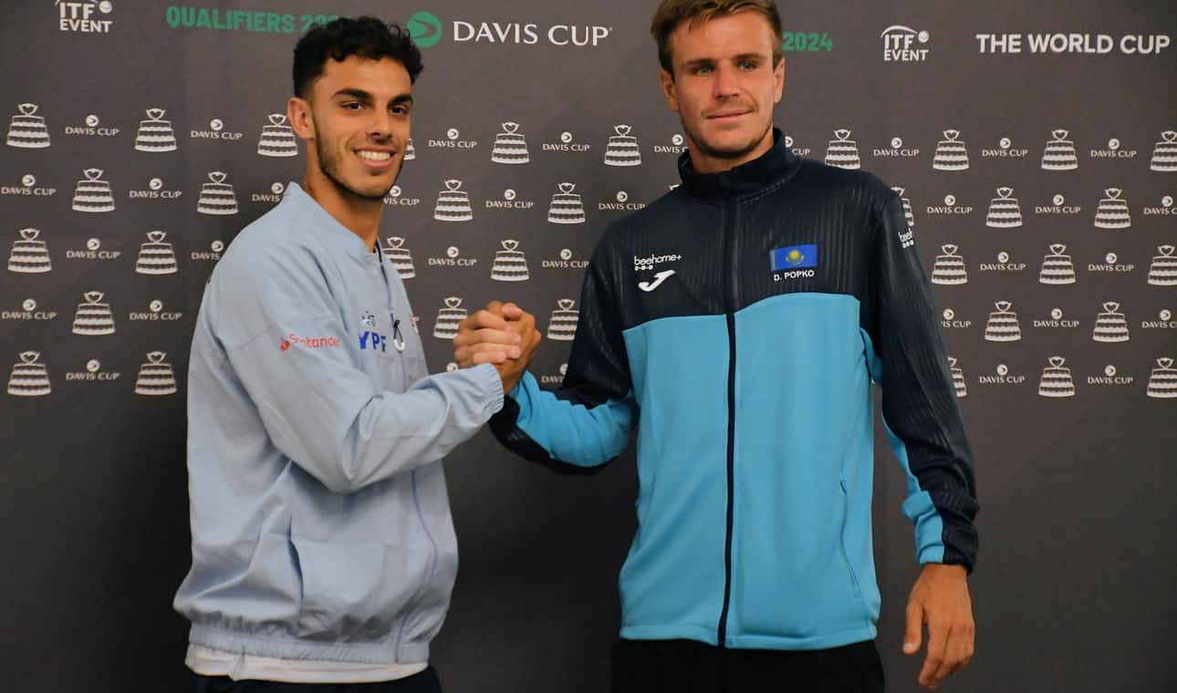 Cerúndolo y Popko abren la serie entre Argentina y Kazajistán por Copa Davis