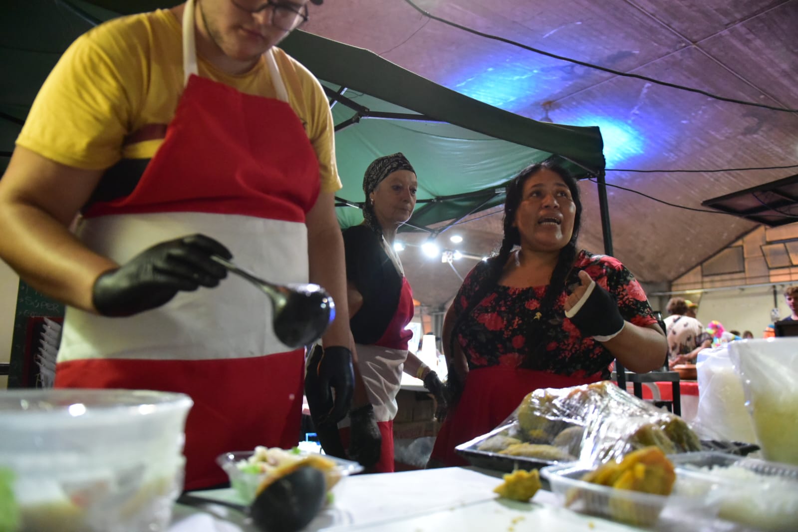 Los peruanos llevaron sus platos típicos por primera vez al festival.