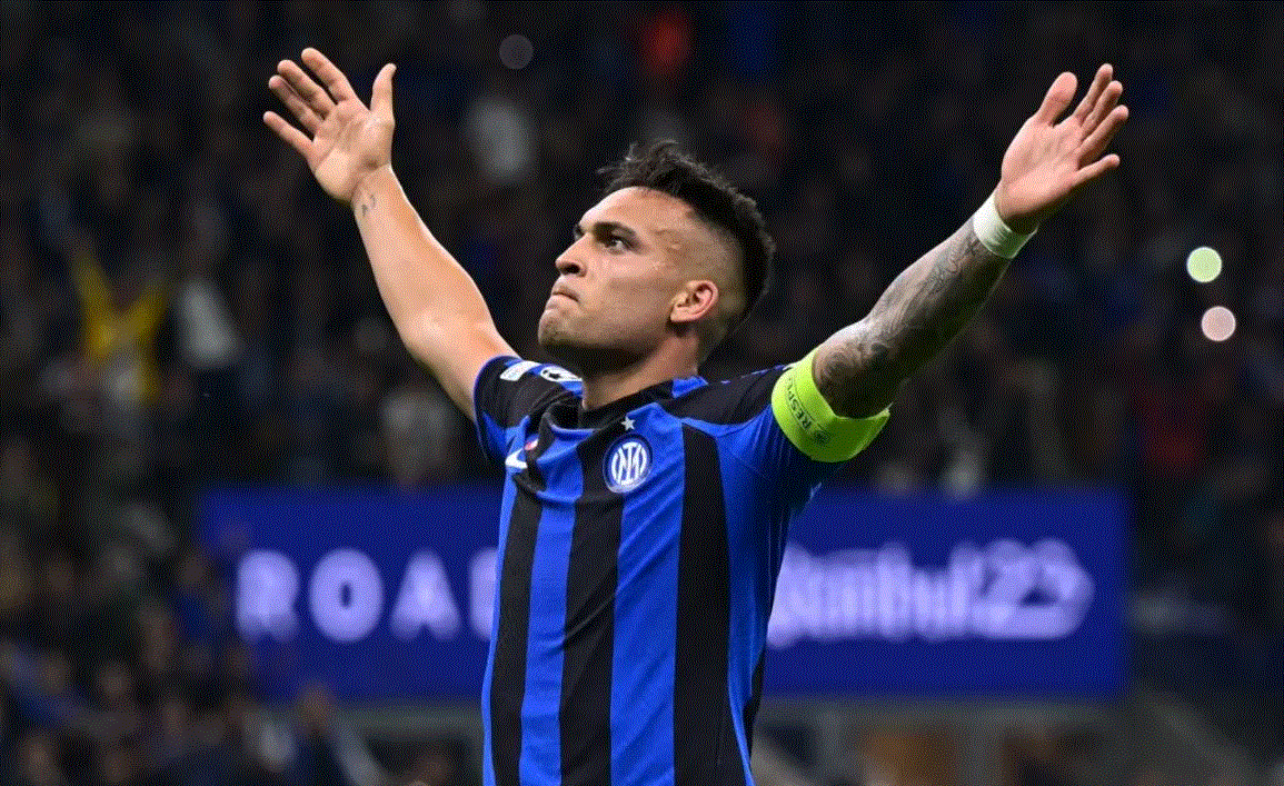 El delantero argentino Lautaro Martínez